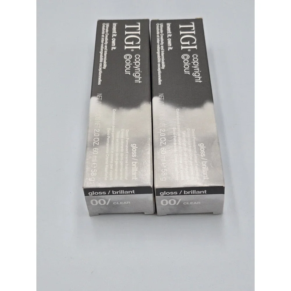 TIGI Copyright Colour 00 Clear Gloss/Brilliant‎  Lot Of 2 2oz